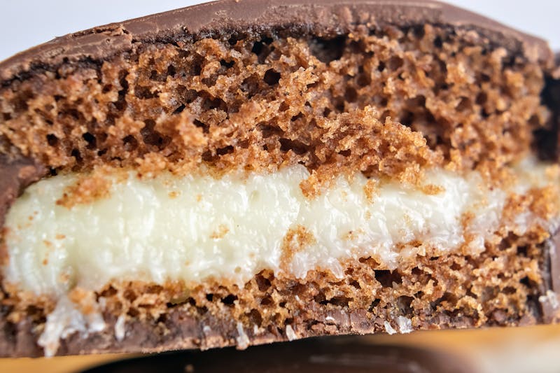 Chocolate lava cake with warm melting center